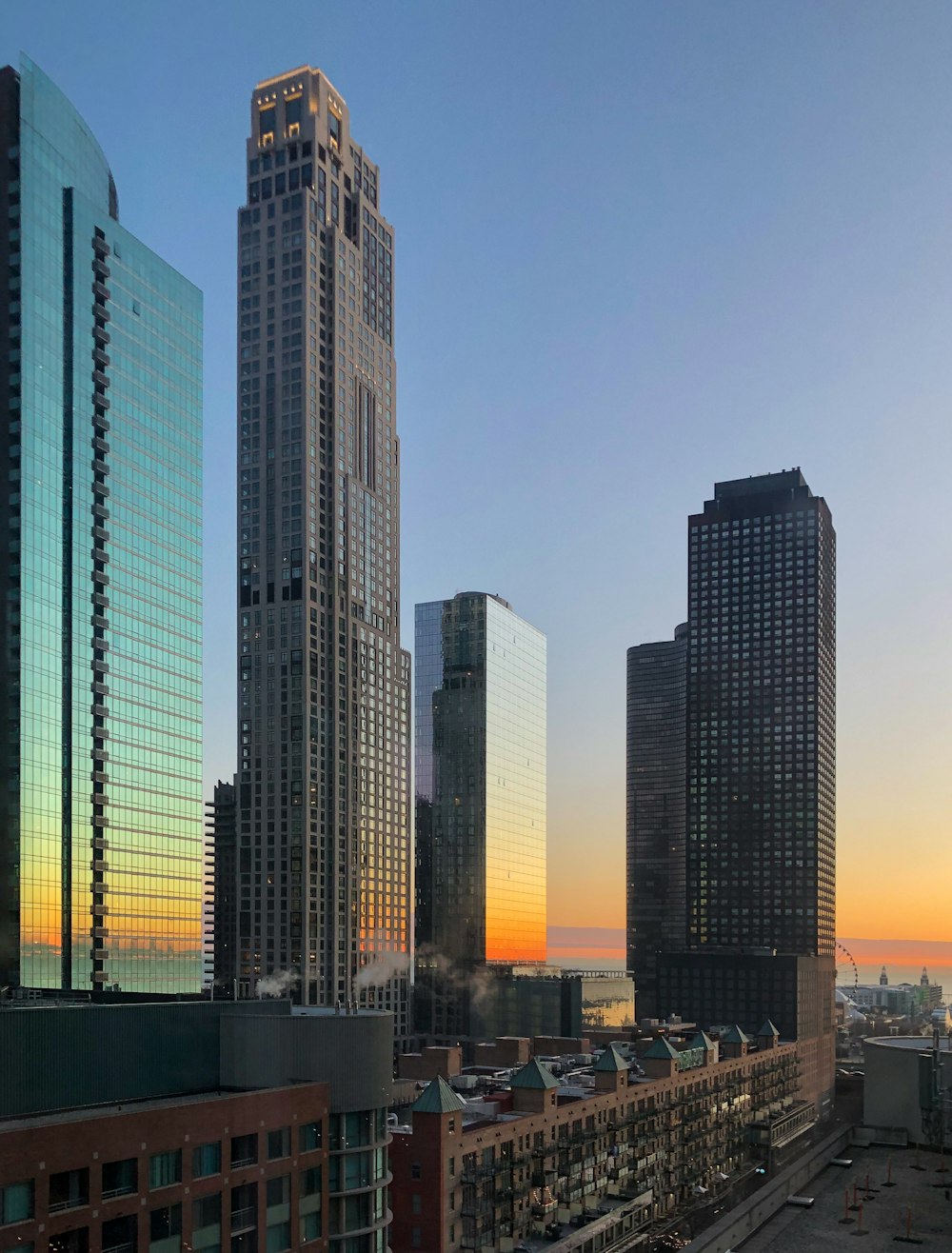 brown concrete high-rise buildings