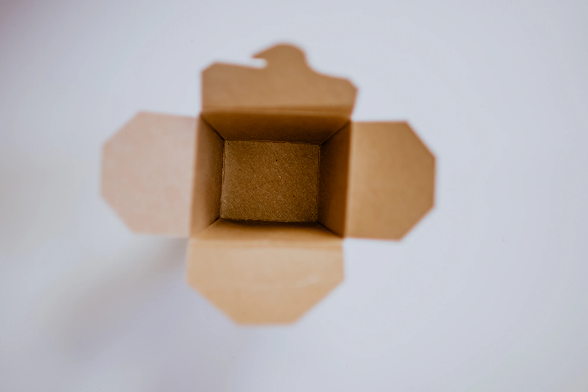 A cardboard delivery box