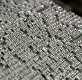 a close up view of a metal surface