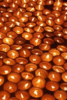 beige candle lot