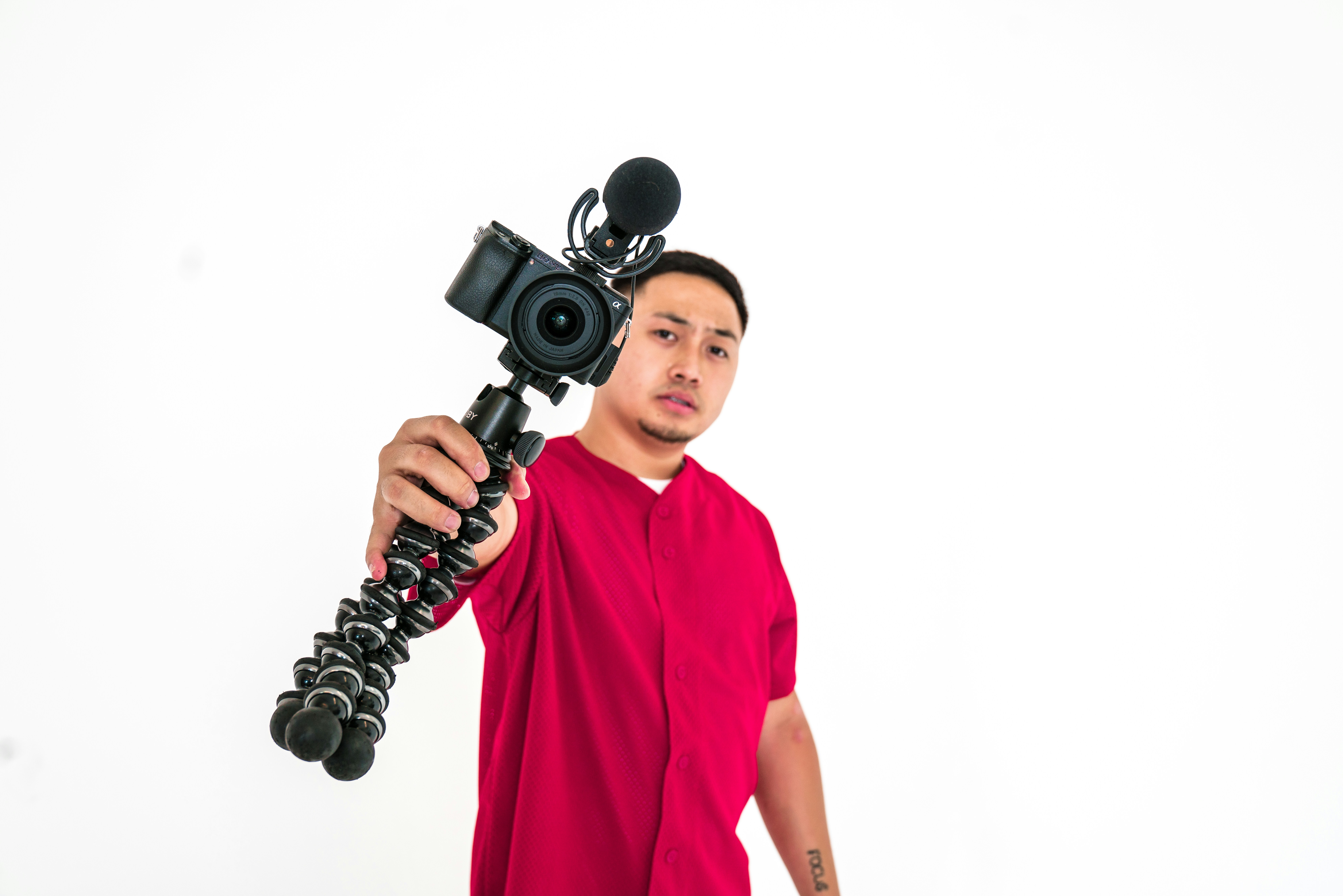 Man holding camera