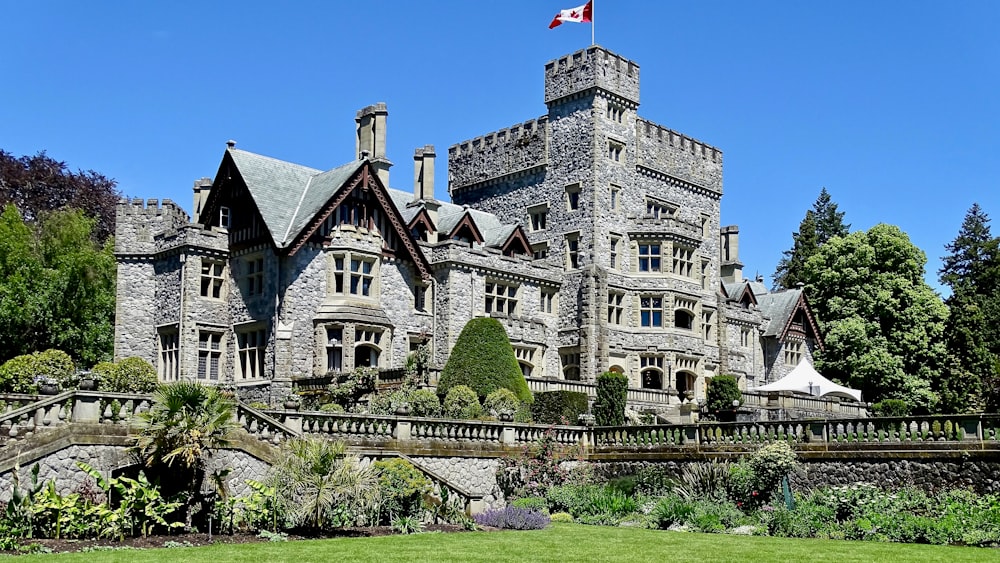 view photography of gray concrete castle