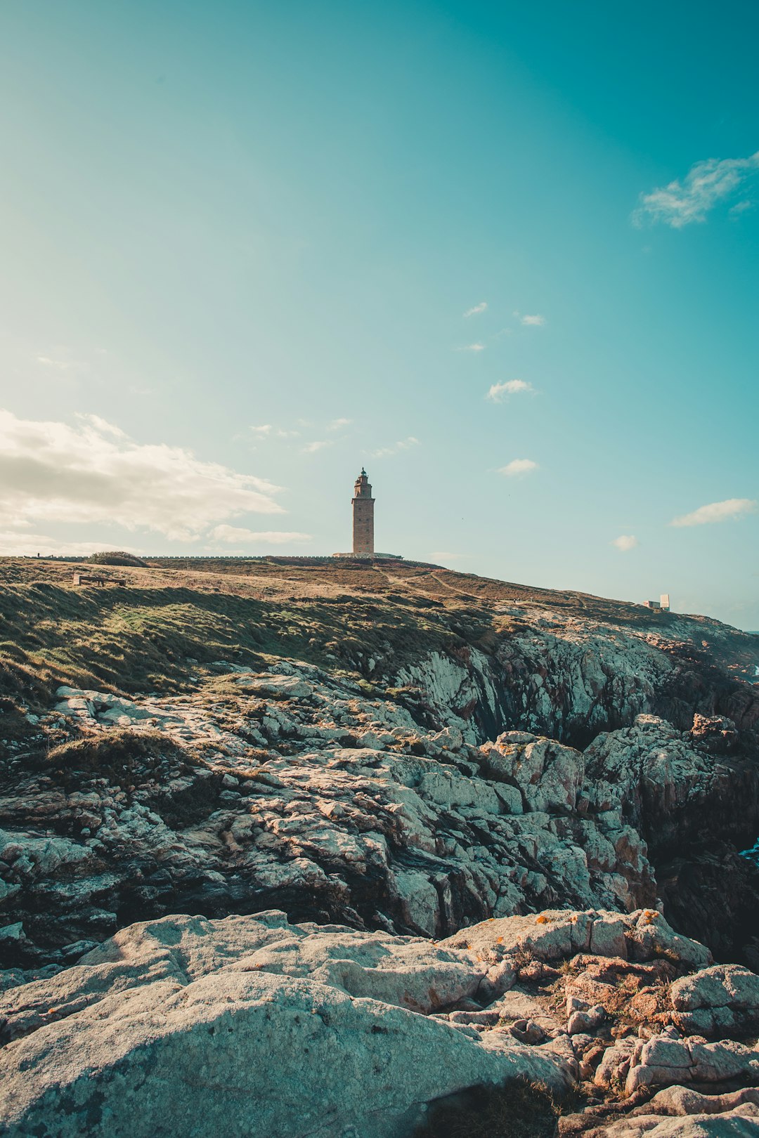 beige lighthouse scenery