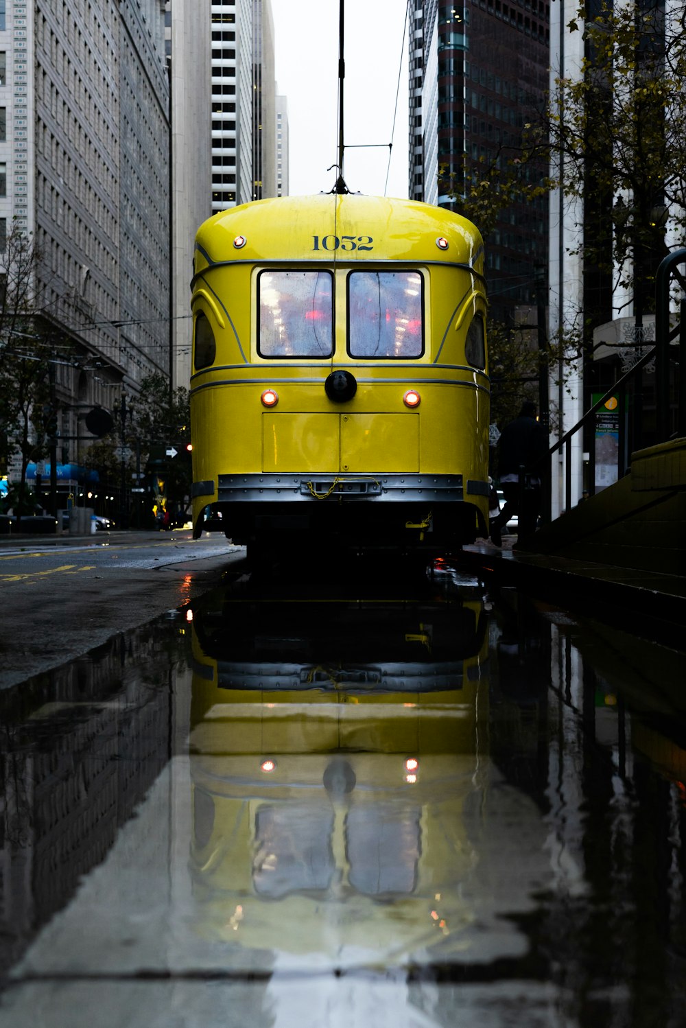 yellow city train