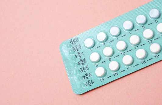 blue and white labeled blister pack