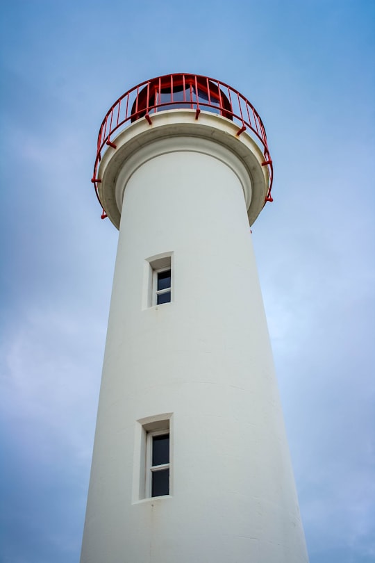 white lighthouse in Âne en culotte France