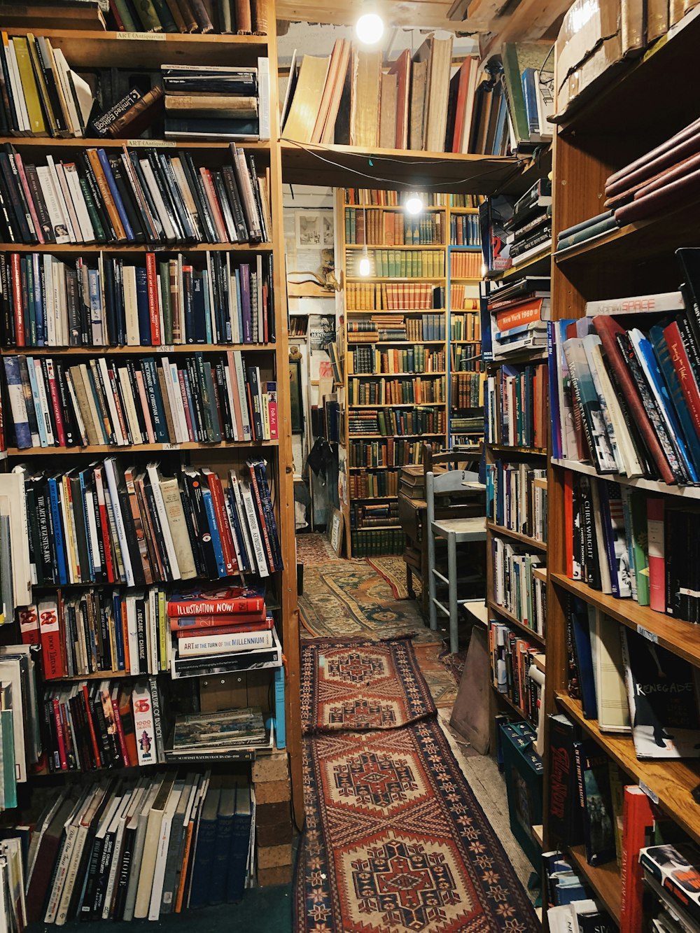 books on shelf