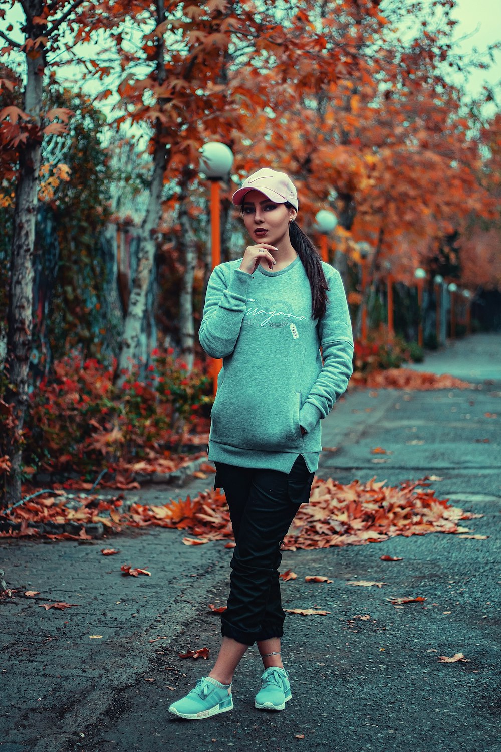 woman standing on