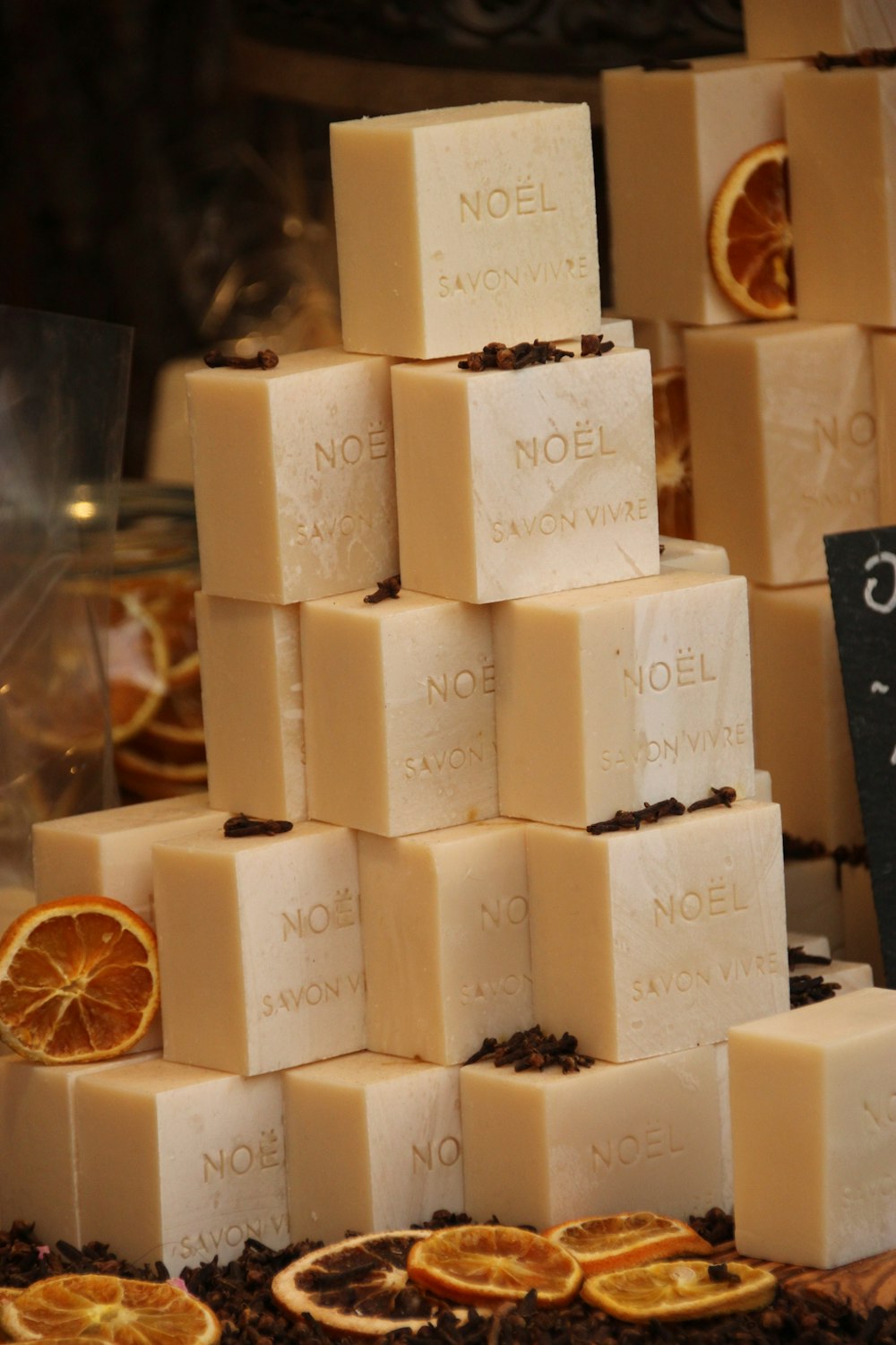 stack of Noel soaps