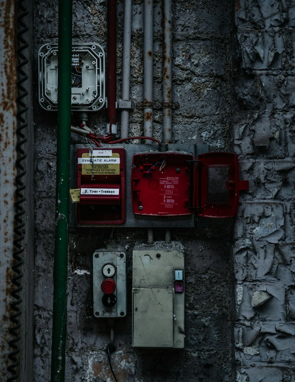 shallow focus photo of circuit boxes