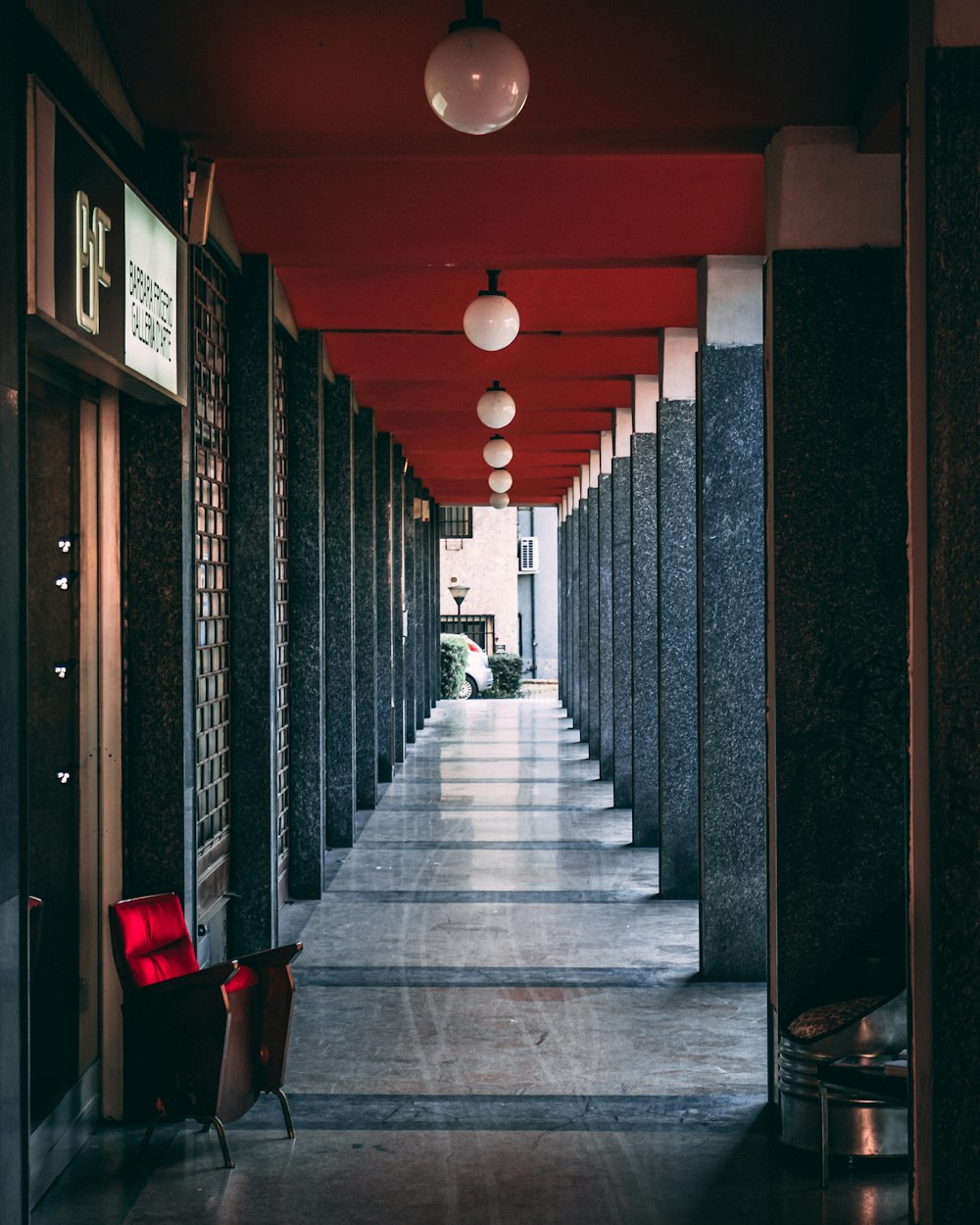 shallow focus photo of hallway