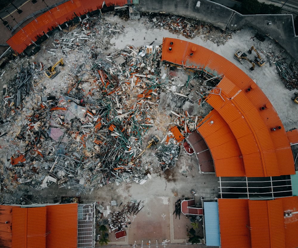 aerial photograph of building