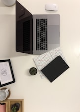 MacBook Pro on top of table