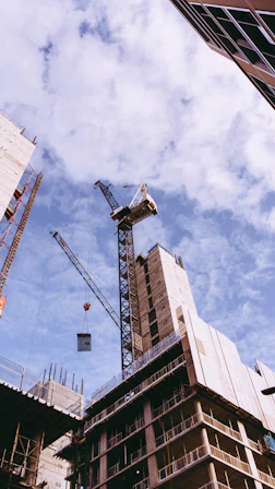 tower crane on roof