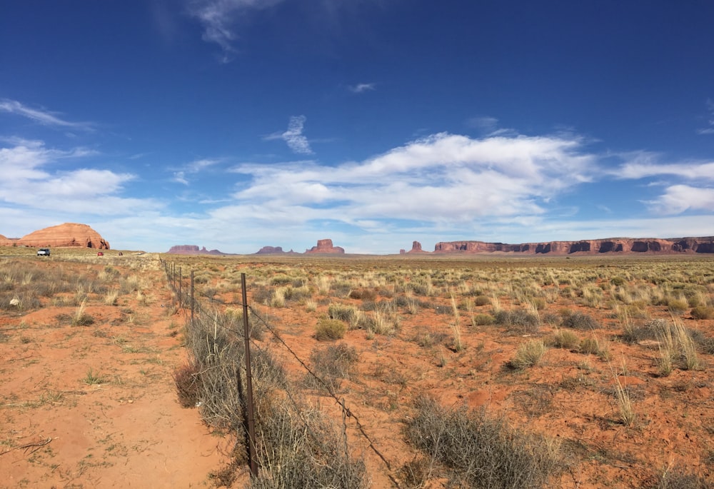 fence in desert