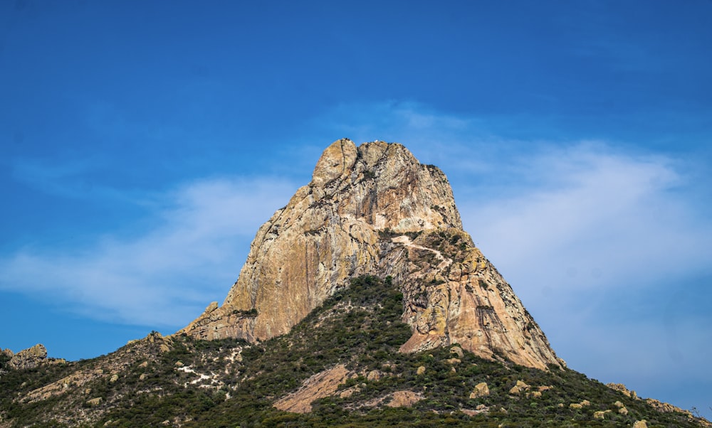 green and brown mountain