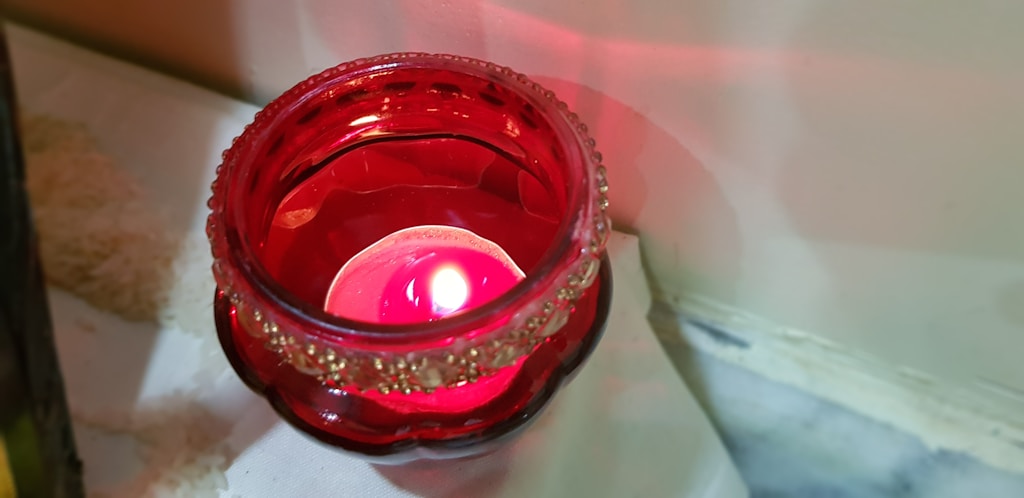 Textured Ceramic Candle Holder