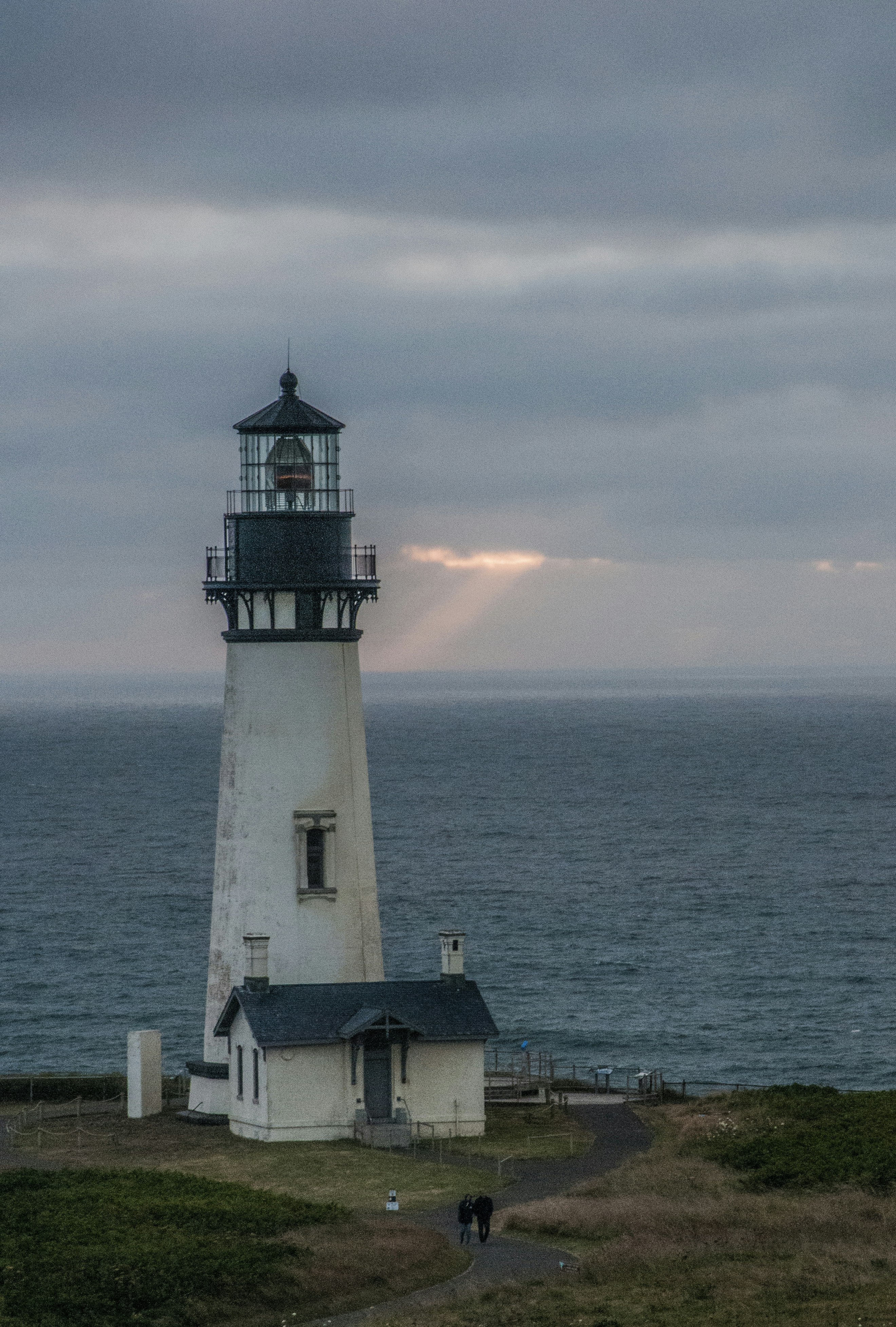 white and black lighthouse