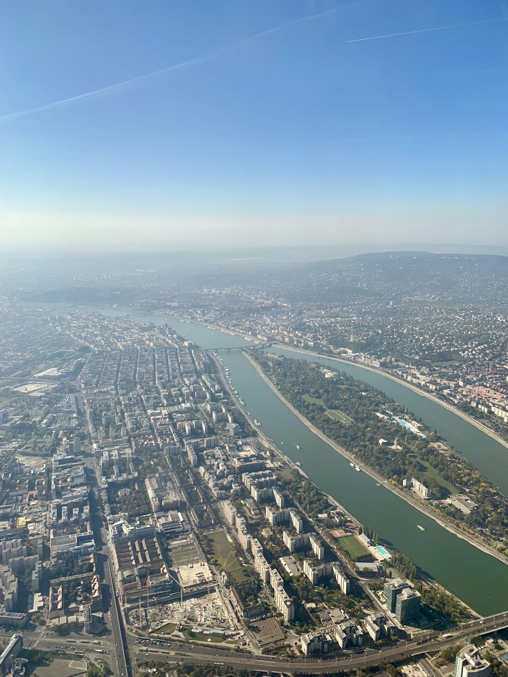 aerial photo of city