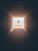 silhouette of airplane