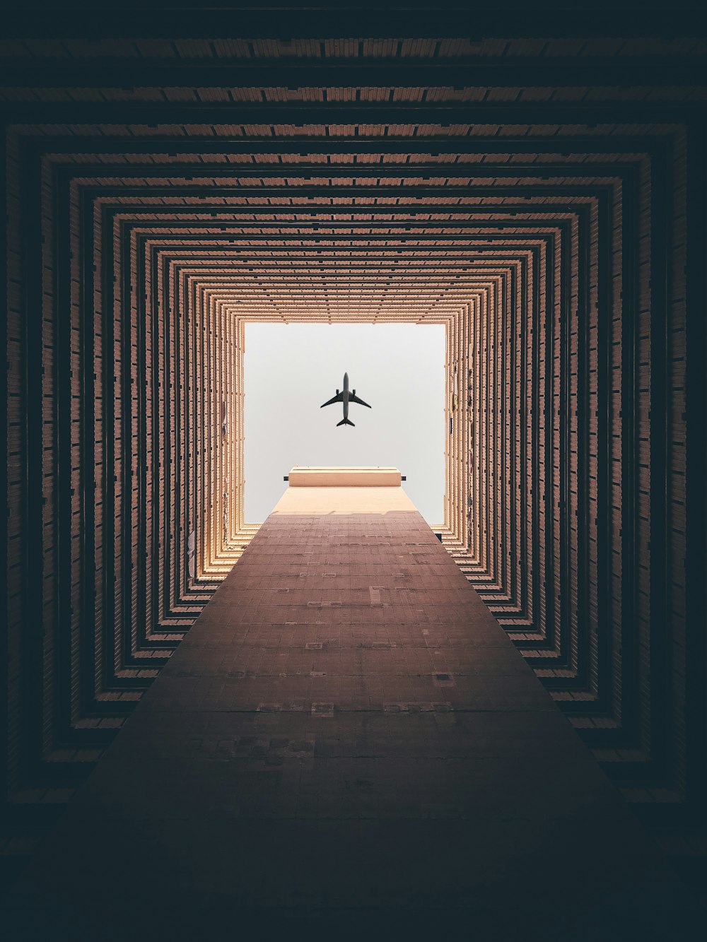 Silhouette des Flugzeugs