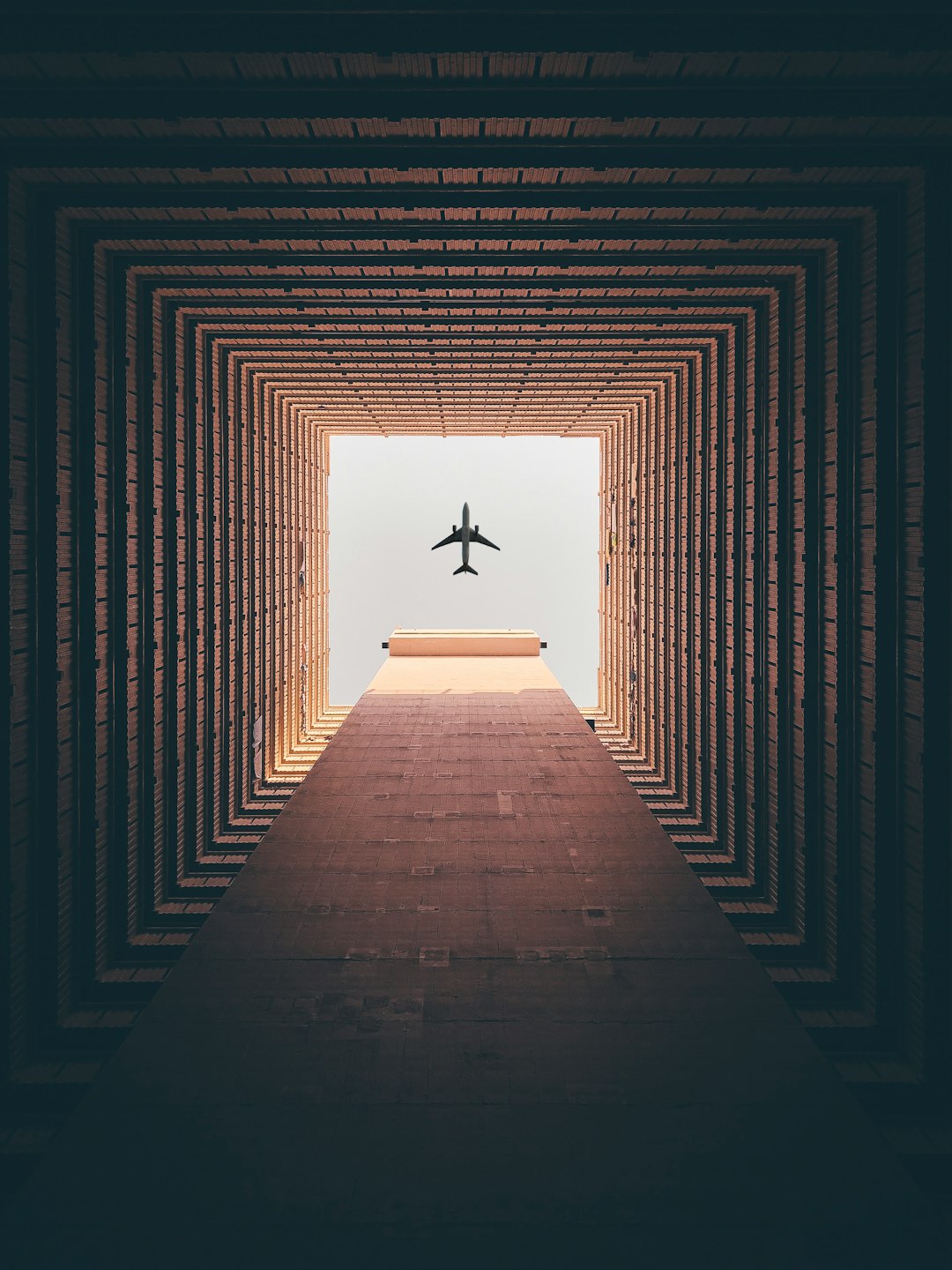 silhouette of airplane