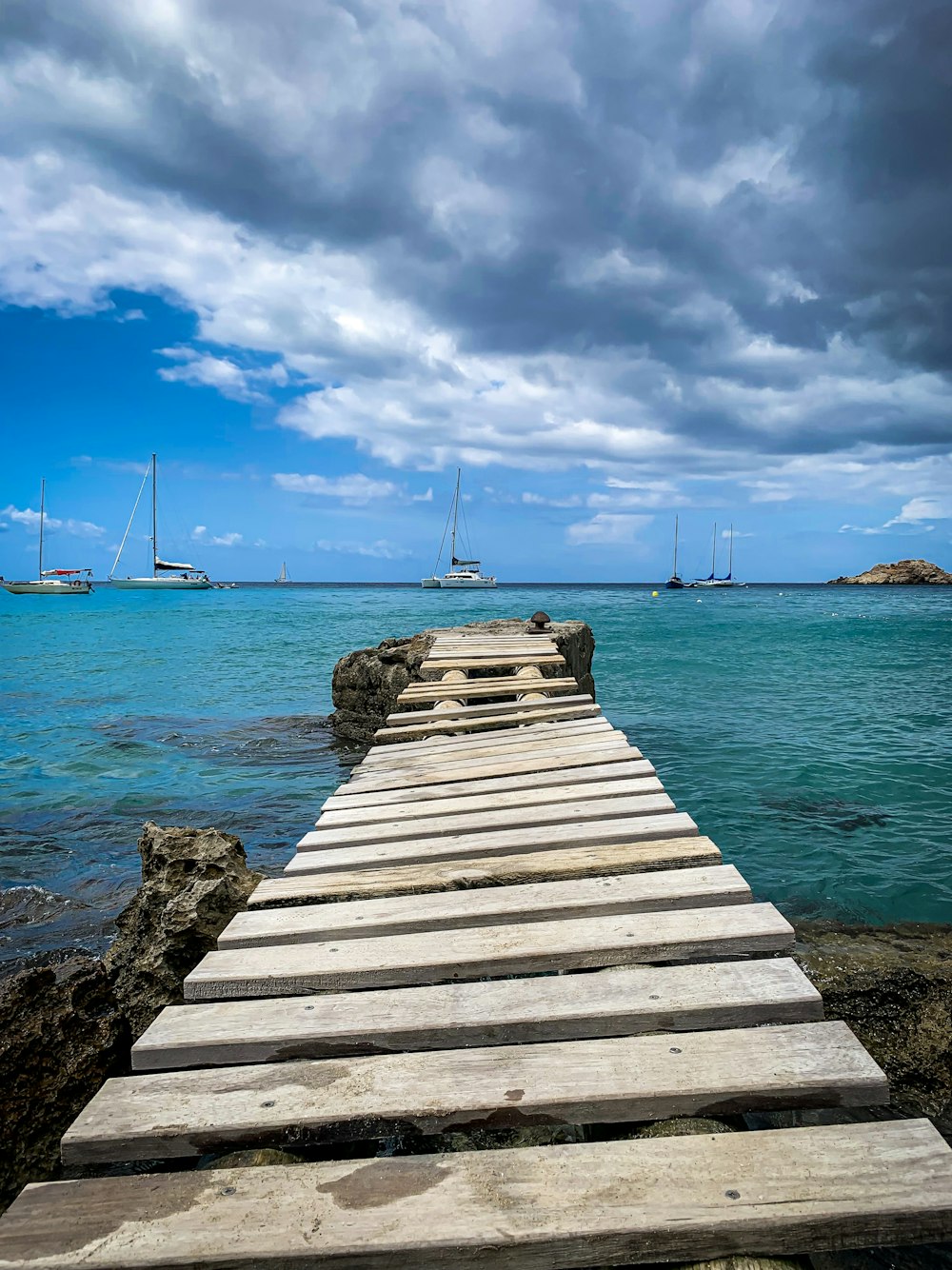 beige wooden bridge