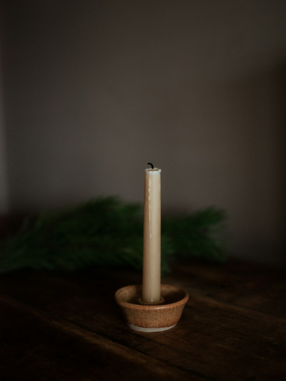 beige candlestick