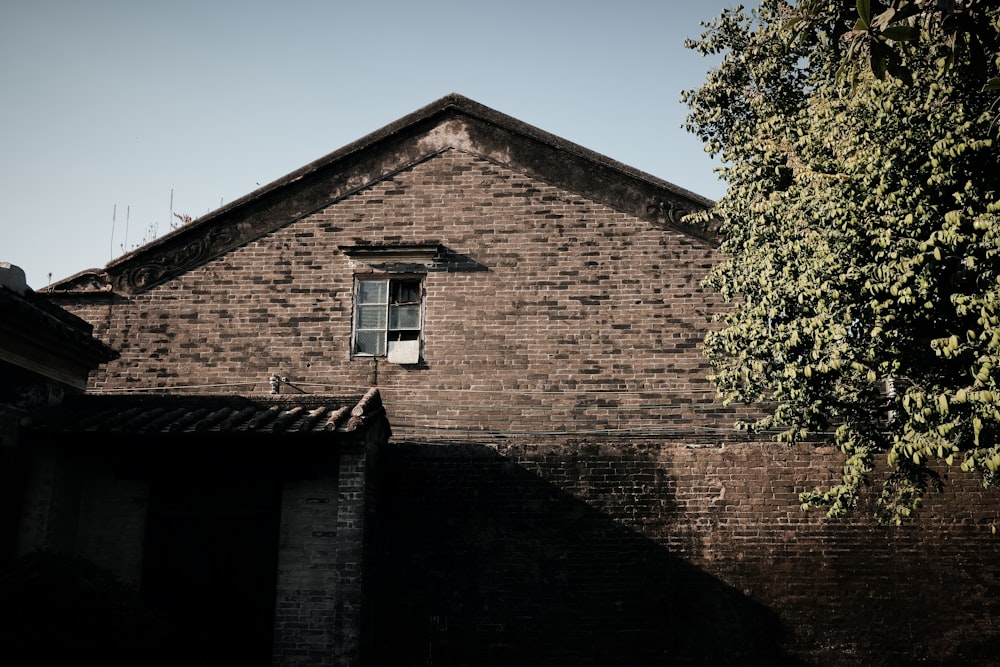 brown brick house