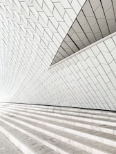 a person walking up a set of stairs