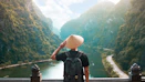 man with sun hat