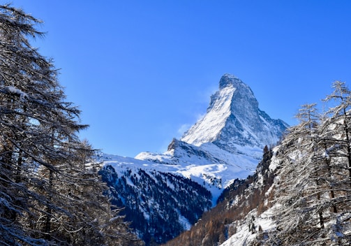 snow capped mountain