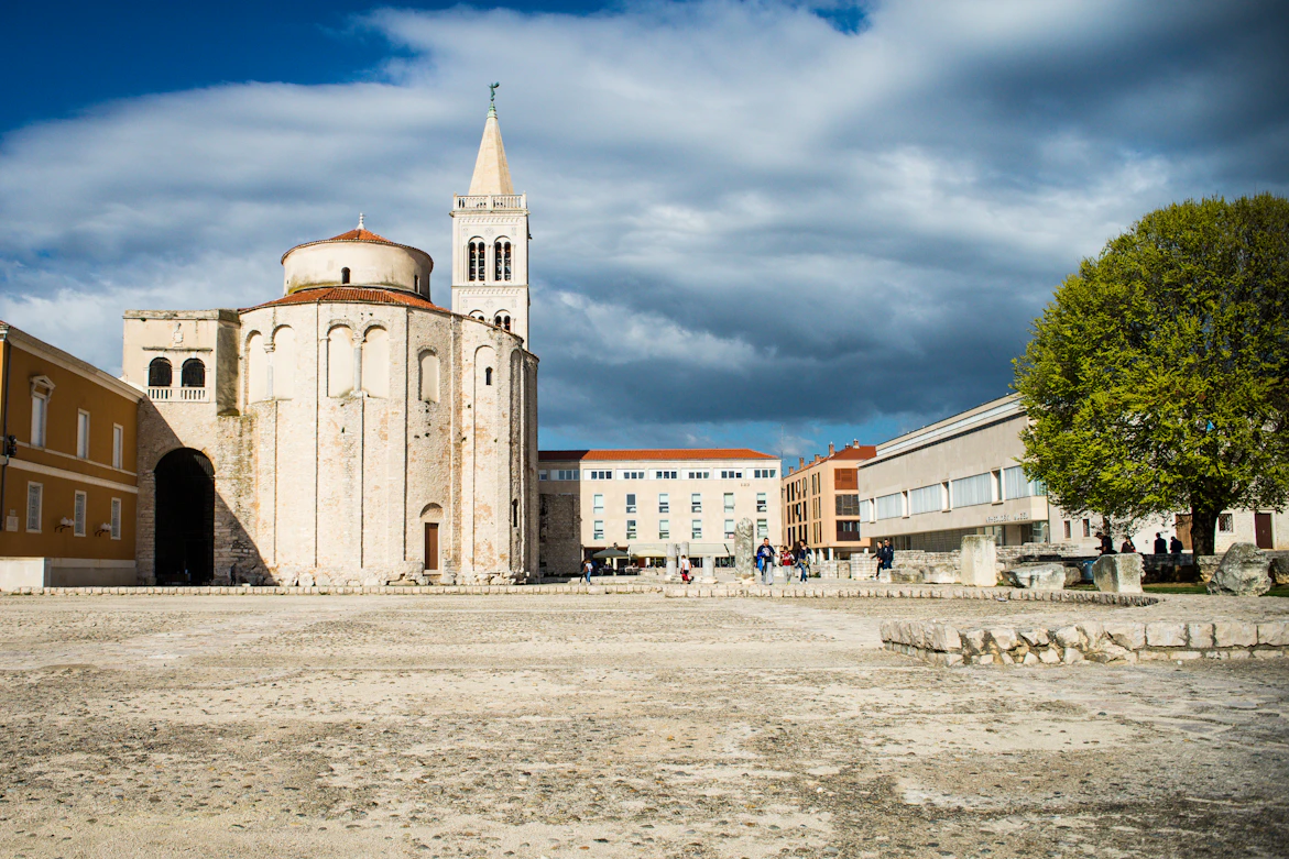 The Roman Forum and St Donatus Church in Zadar