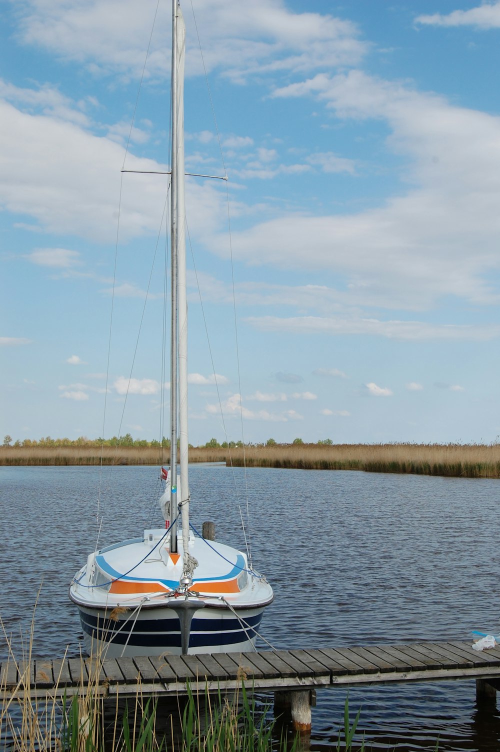 white boat on ocean