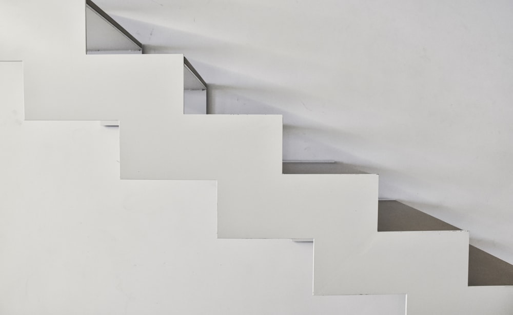 white stairs