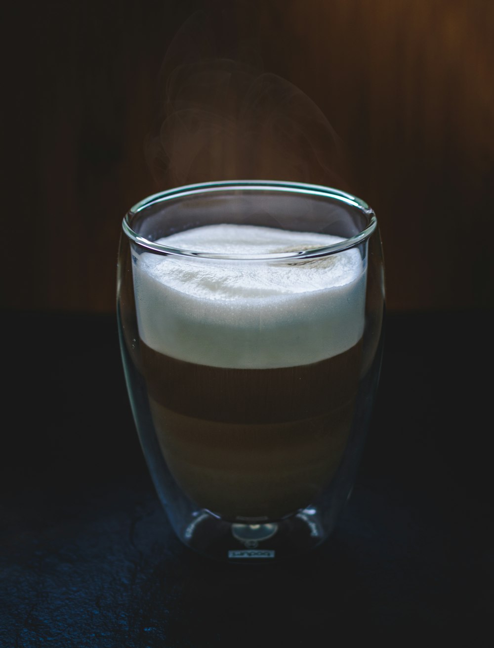 clear drinking glass filled with liquid