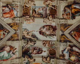 ceiling art of Sistine Chapel