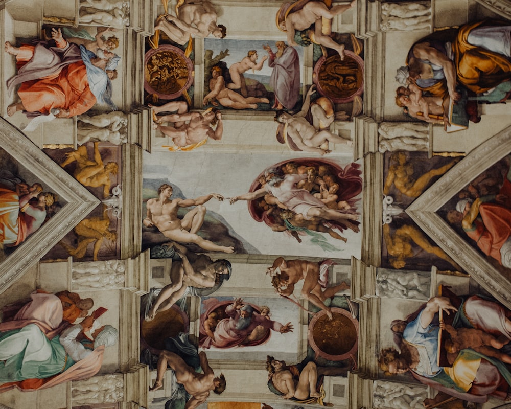 ceiling art of Sistine Chapel