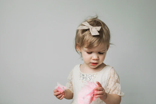 girl wearing white dress