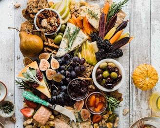 flat lay photography of variety of fruits