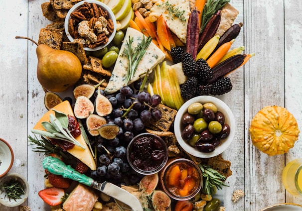 flat lay photography of variety of fruits