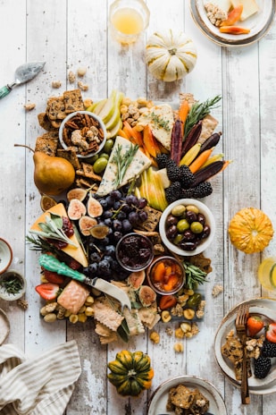 flat lay photography of variety of fruits