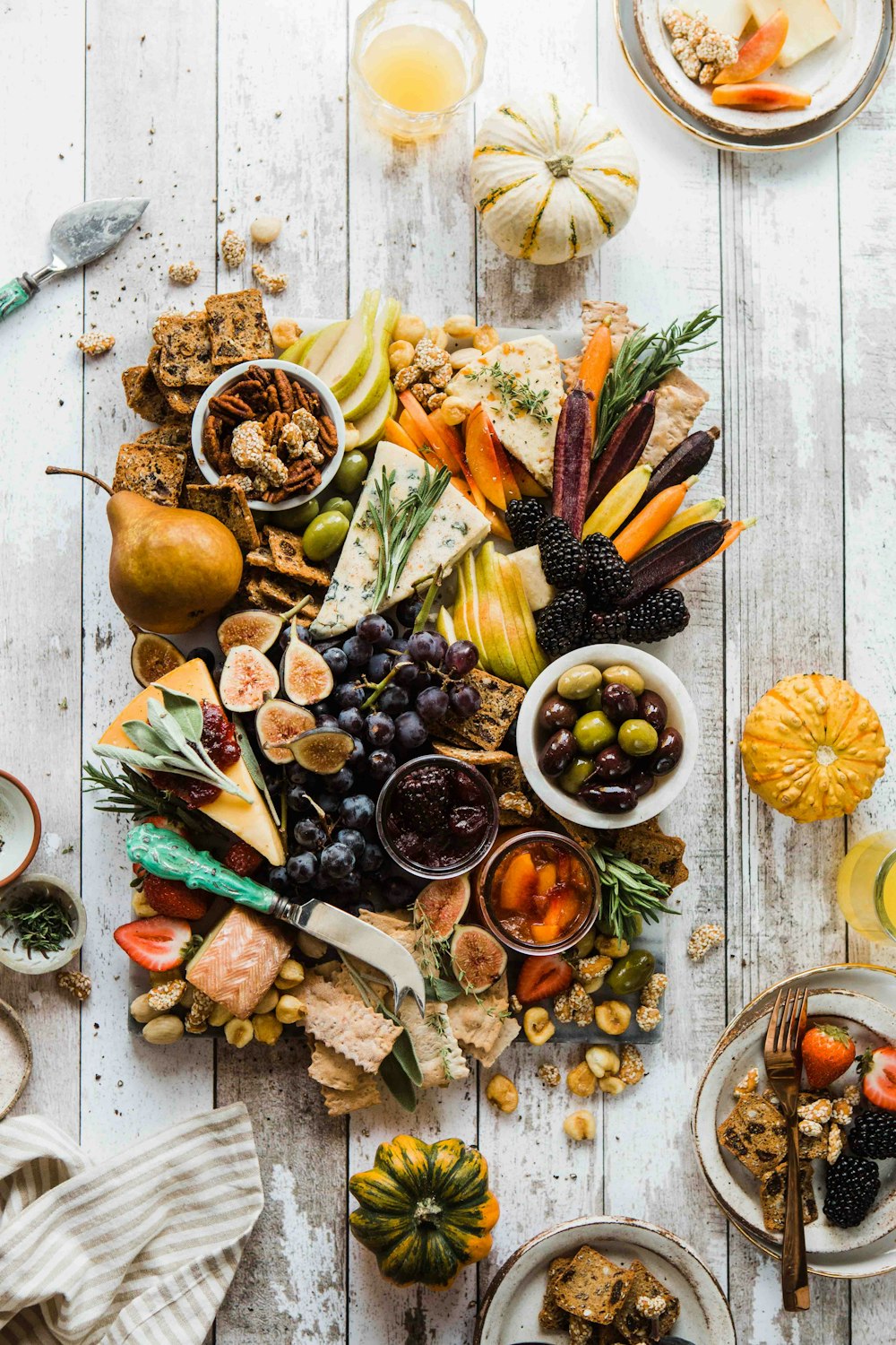 Fotografia piatta di varietà di frutta