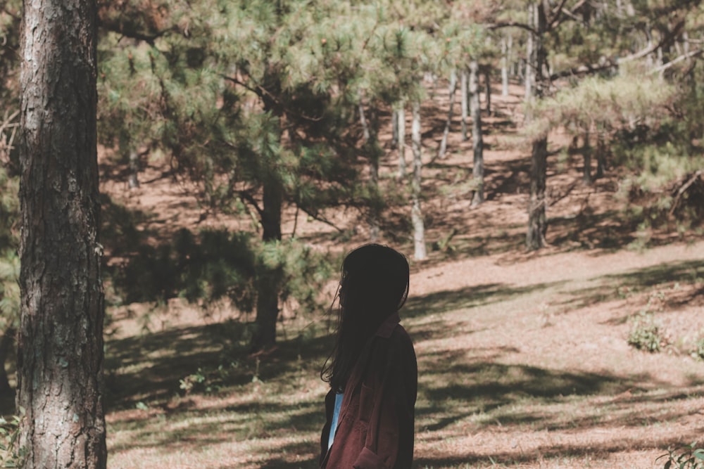 man in forest