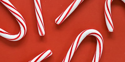 white and red candy canes