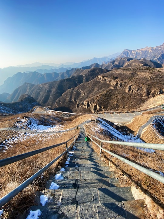 architectural photography of gray steps in Fangshan China