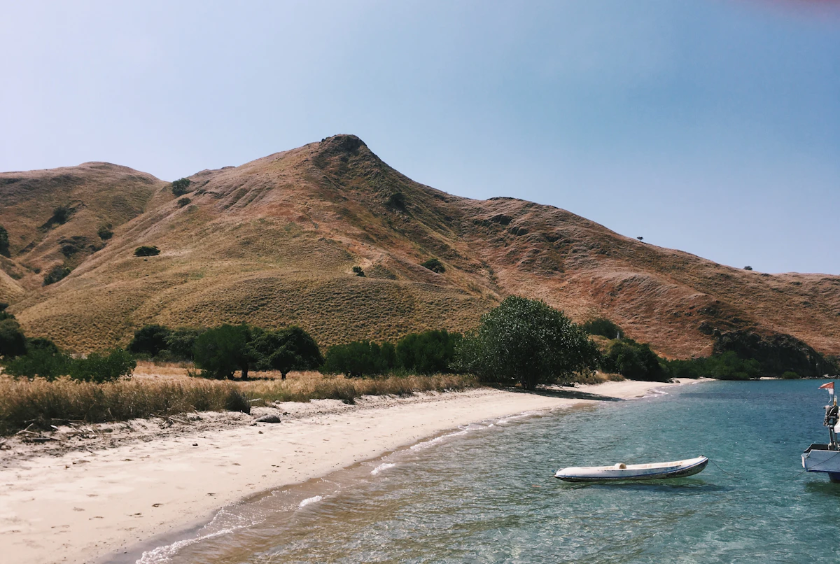 Island coastline in Komodo National Park near Labuan Bajo