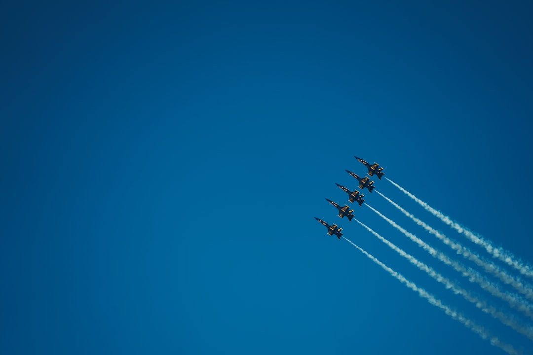 white contrails