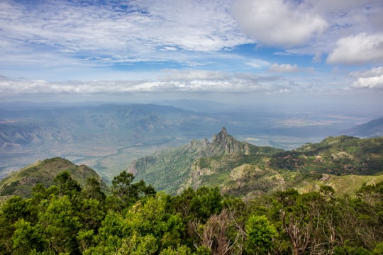 wide-angle photography of mountain range during daytime in Kodanad India