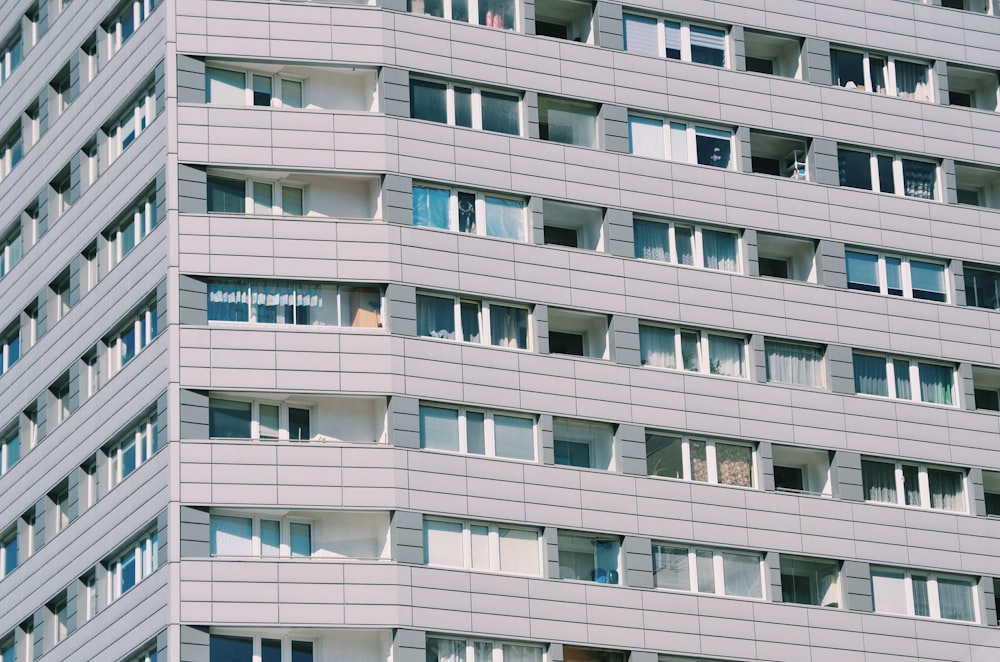 white concrete apartment building